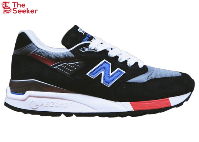 New Balance 998 Made In USA Black Blue Red