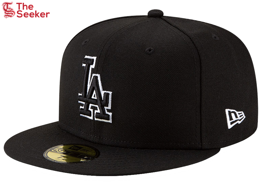 New Era Los Angeles Dodgers 59Fifty Fitted Hat Black/Black/White