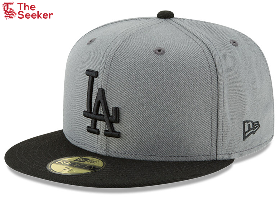 New Era Los Angeles Dodgers 59Fifty Fitted Hat Dark Gray/Black