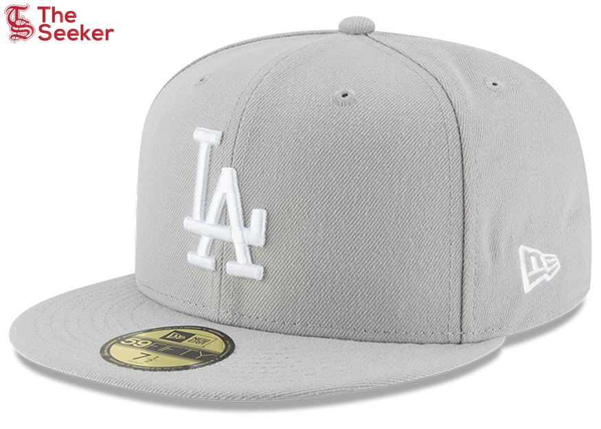 New Era Los Angeles Dodgers 59Fifty Fitted Hat Grey/White