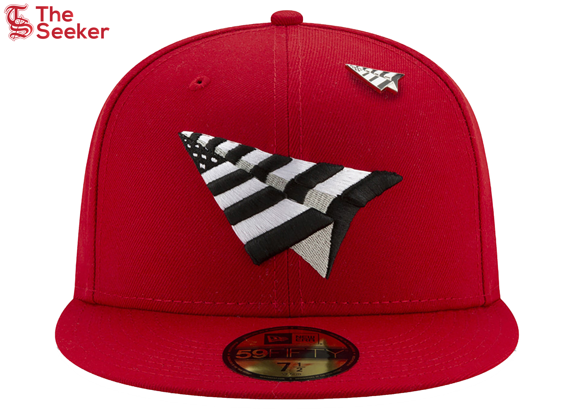 New Era x Paper Planes Crimson Crown Fitted Hat Red
