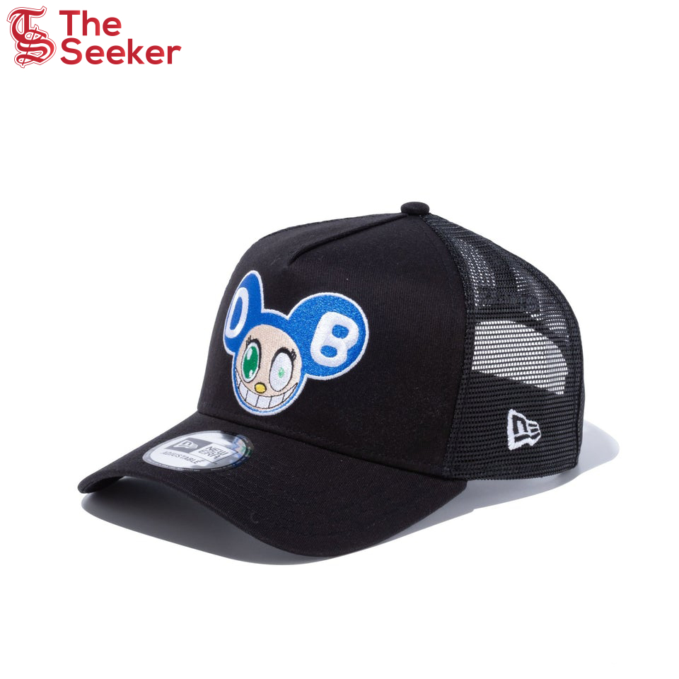 New Era x Takashi Murakami A-Frame Trucker DOB 9Forty Hat Black