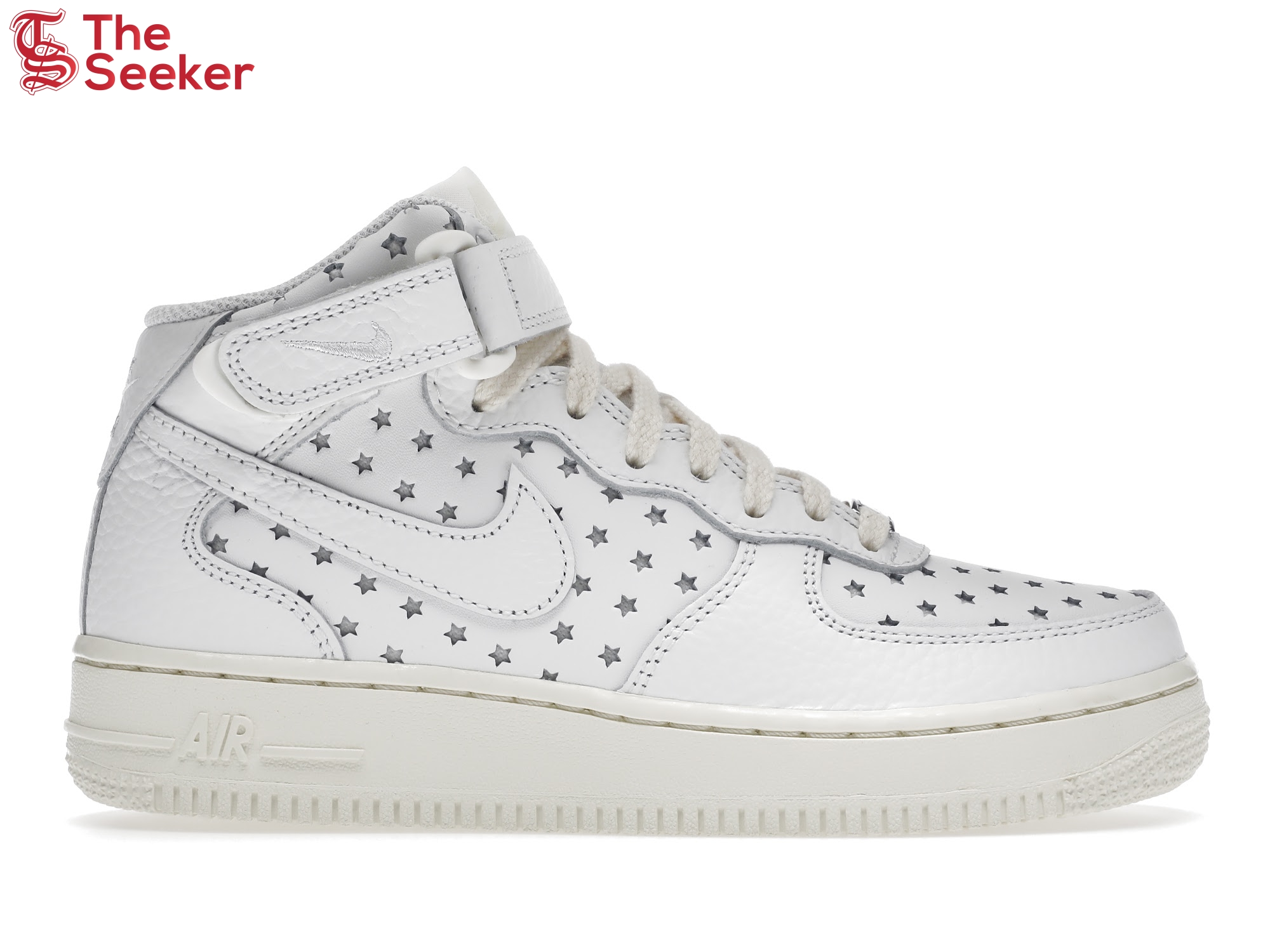 Nike Air Force 1 Mid Cut Out Stars Summit White (Women's)