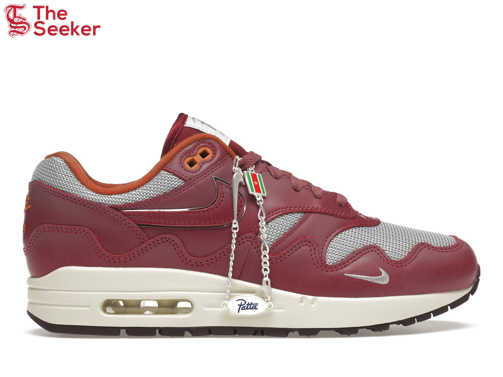 Nike Air Max 1 Patta Waves Rush Maroon (with Bracelet)