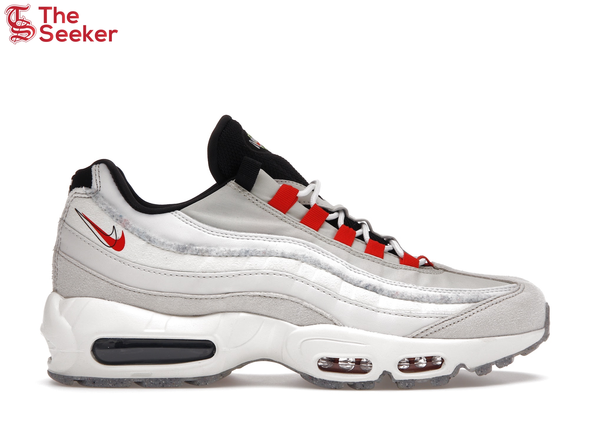 Nike Air Max 95 Light Bone Habanero Red