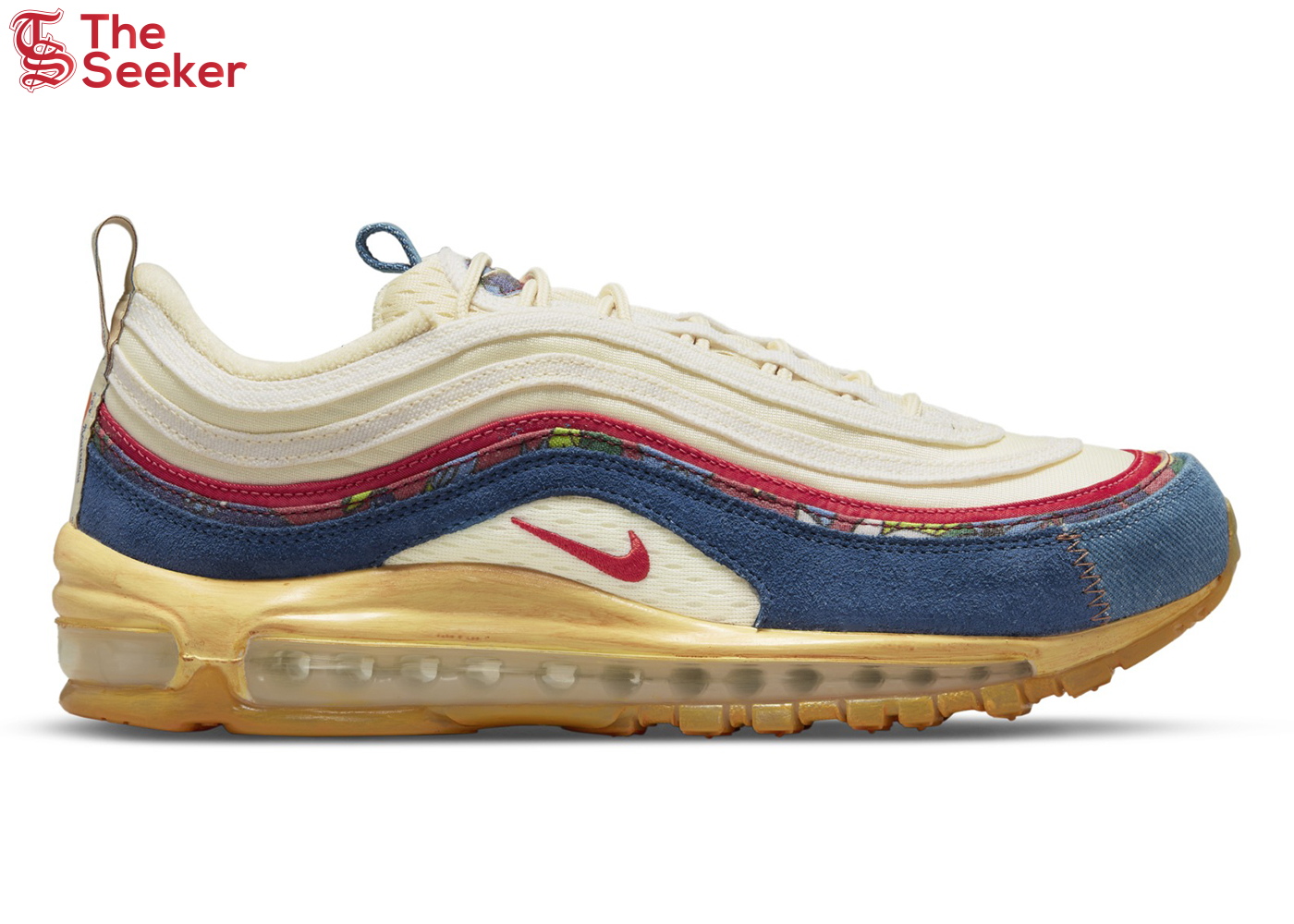 Nike Air Max 97 Coconut Milk Fossil Denim Red