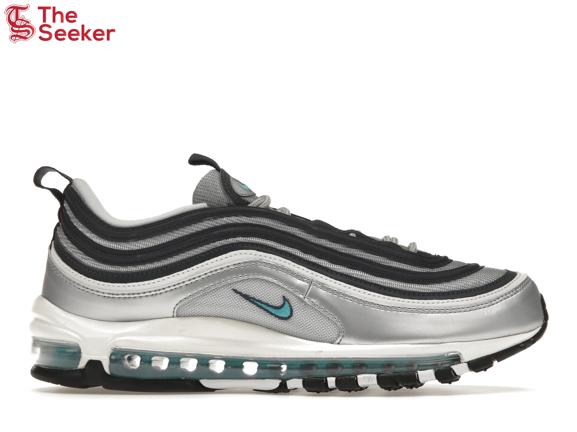 Nike Air Max 97 Metallic Silver Chlorine Blue