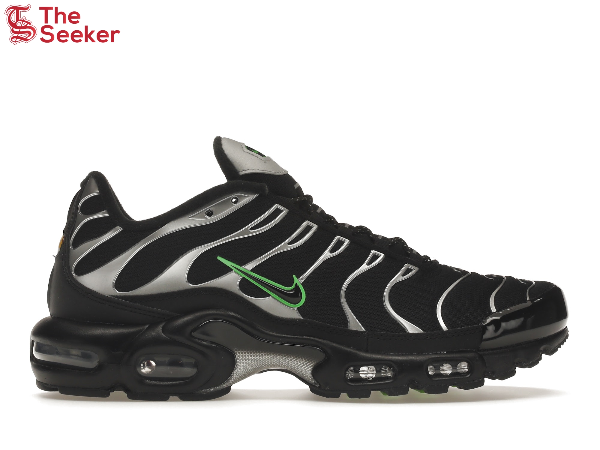 Nike Air Max Plus Black Silver Green Strike