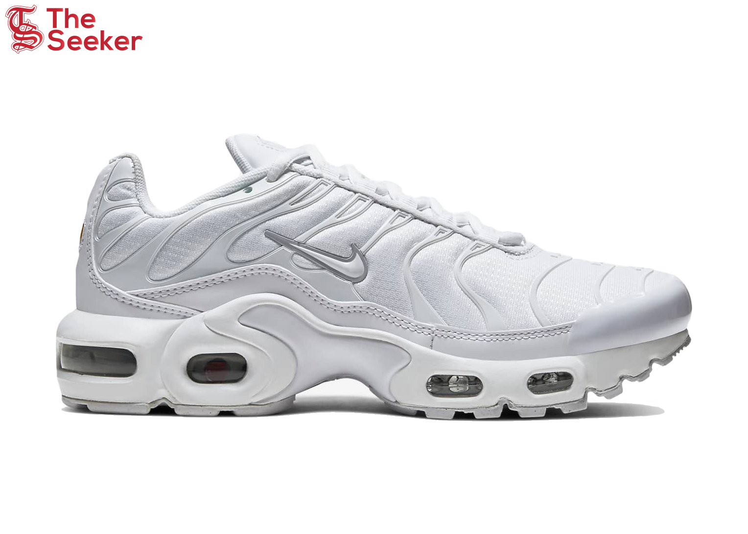 Nike Air Max Plus White Metallic Silver (GS)