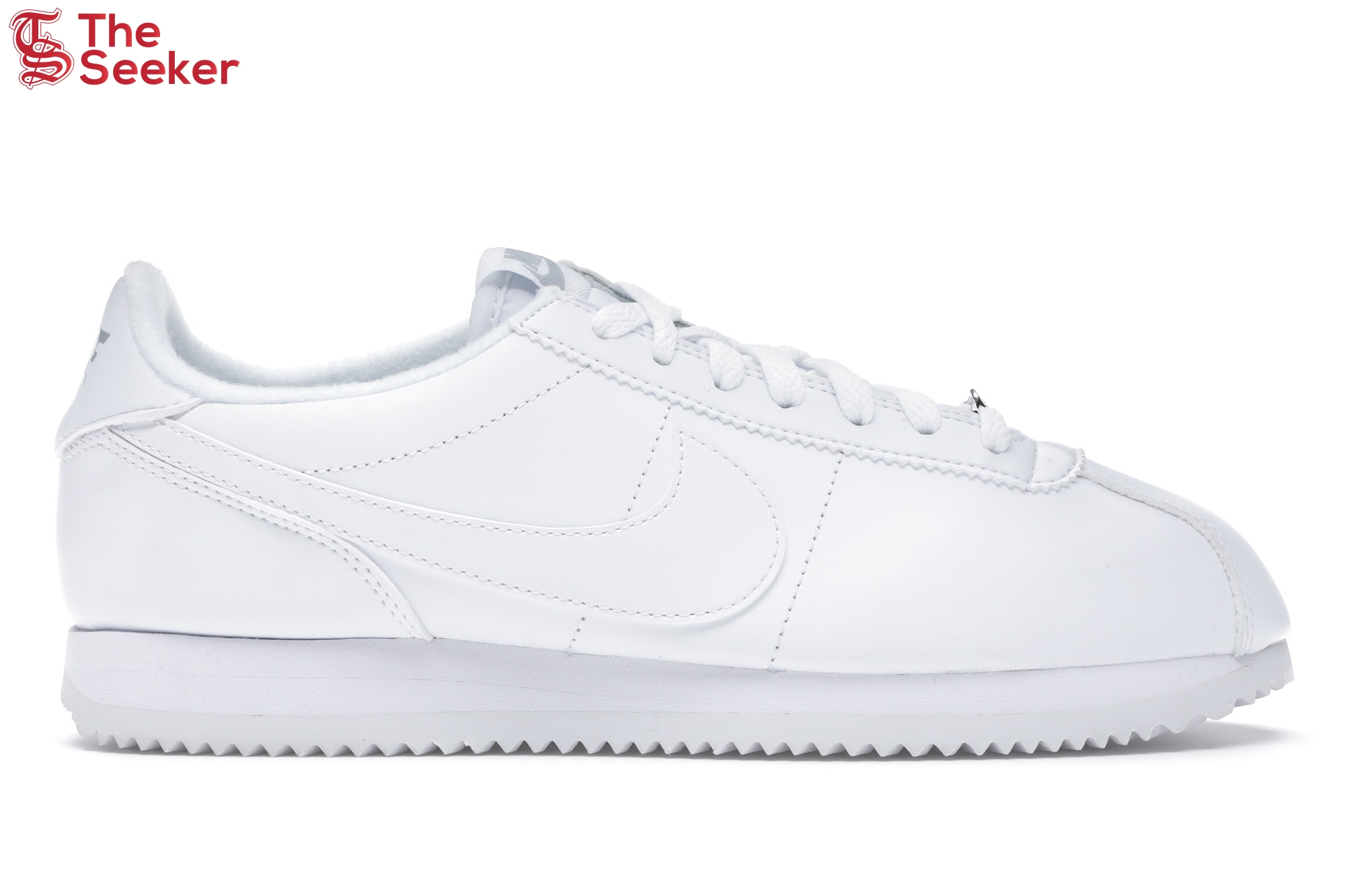 Nike Cortez Basic Leather White White-Wolf Grey-Mtllc Silver