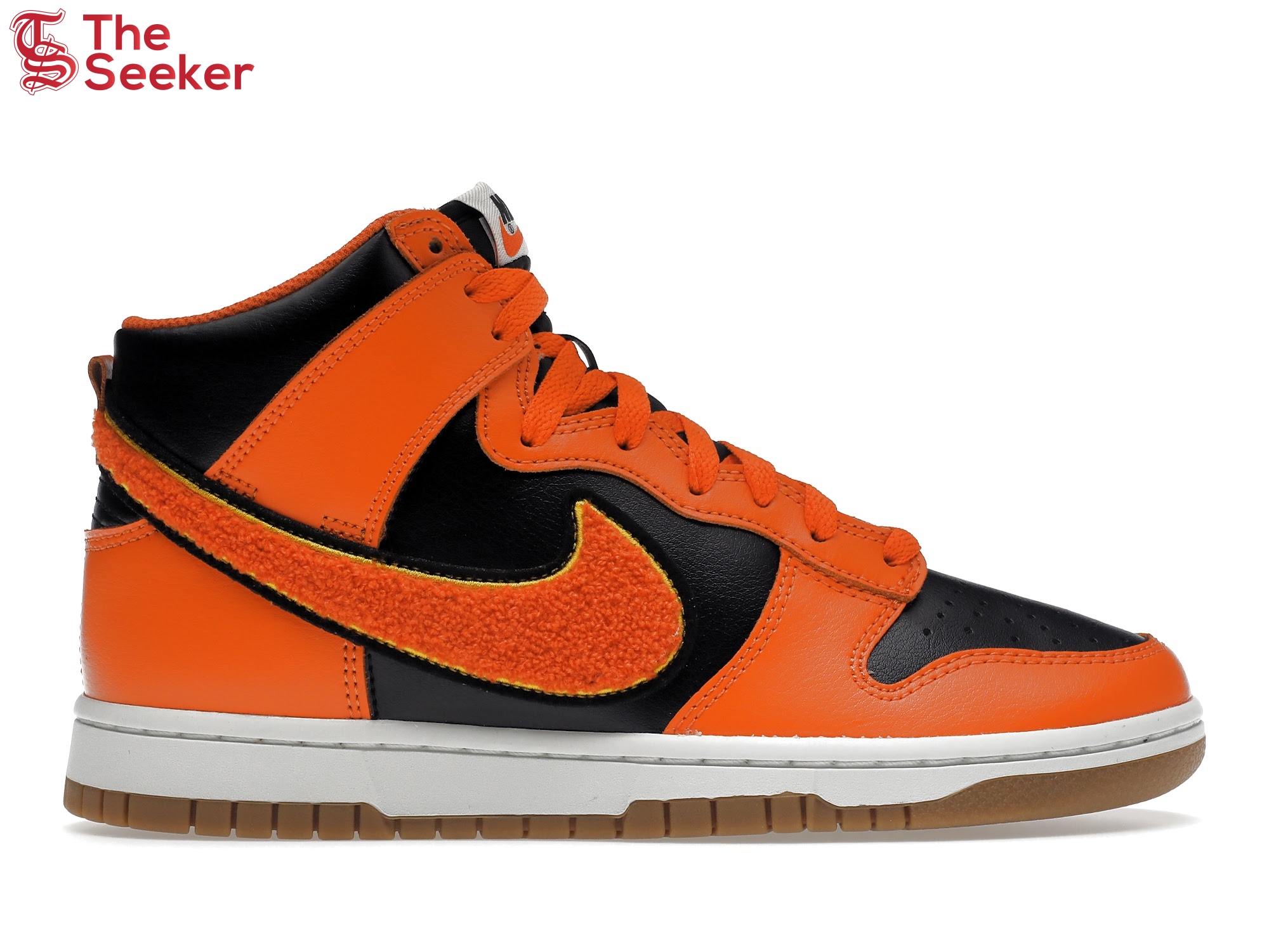 Nike Dunk High University Chenille Swoosh Safty Orange