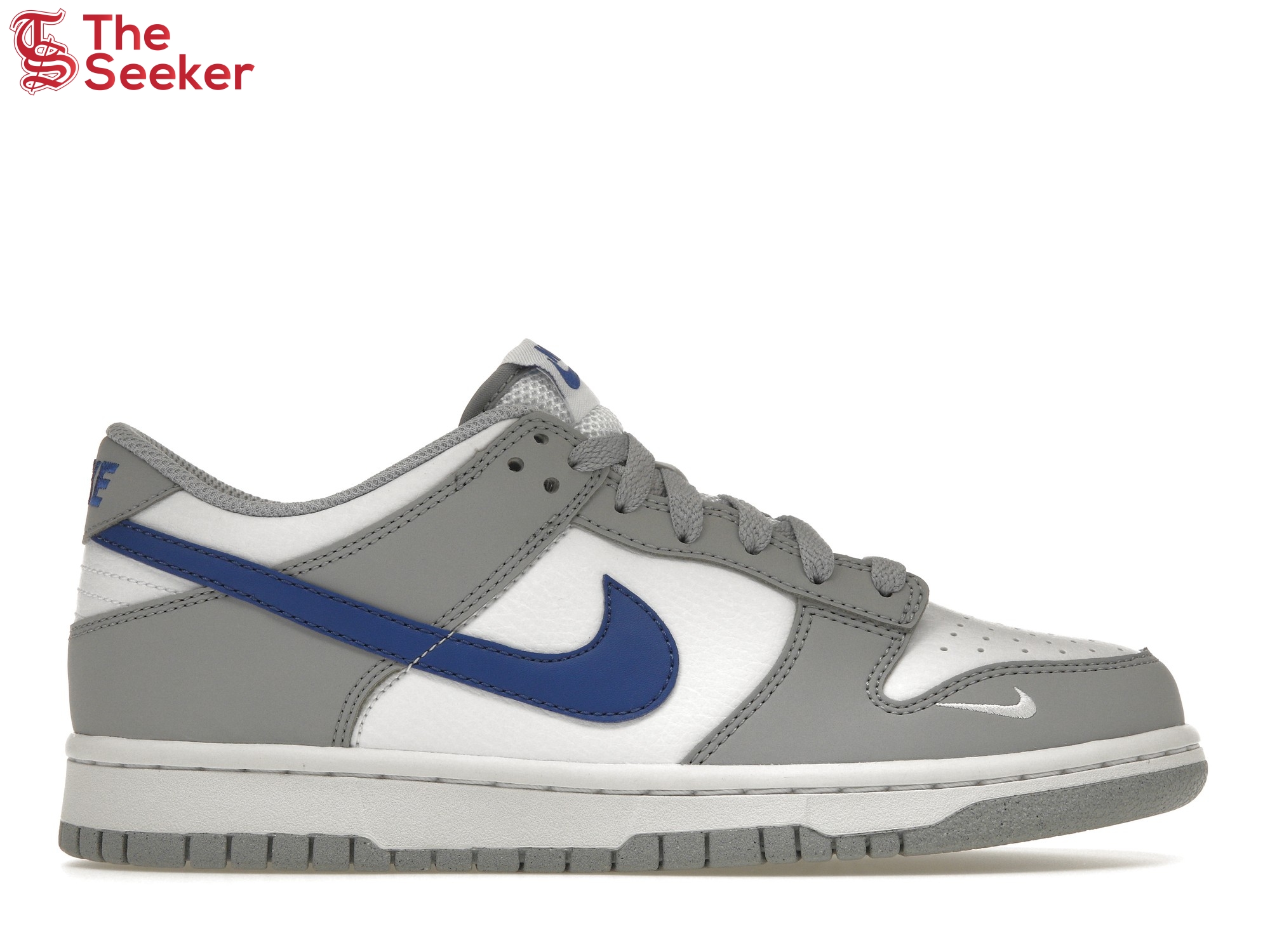 Nike Dunk Low Mini Swoosh Wolf Grey Game Royal (GS)