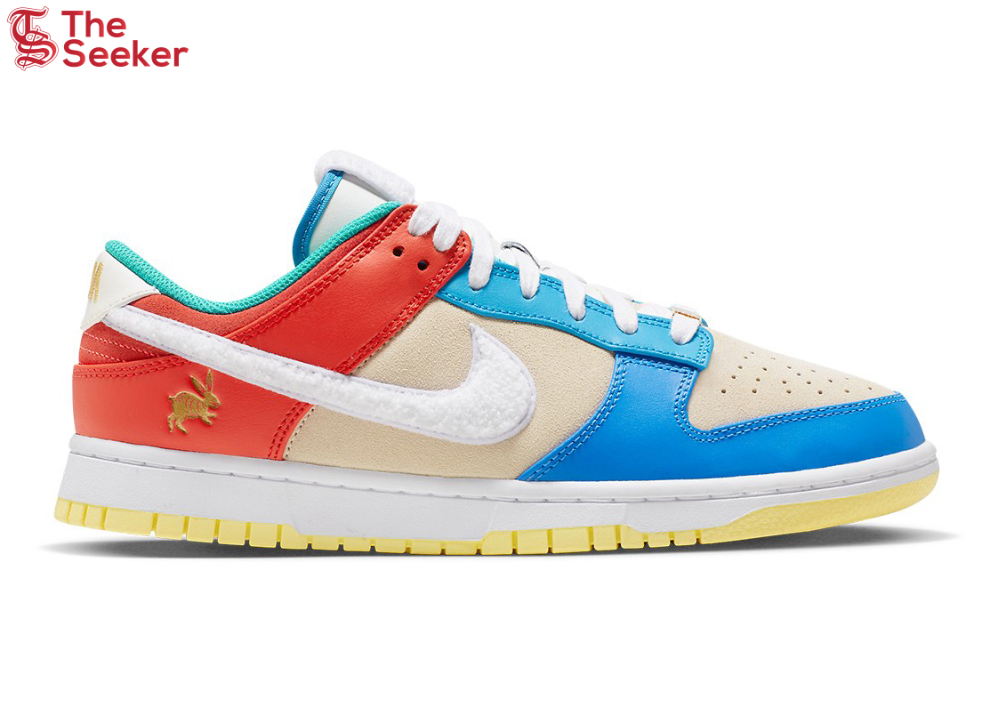 Nike Dunk Low Retro PRM Year of the Rabbit Blue Orange Cream