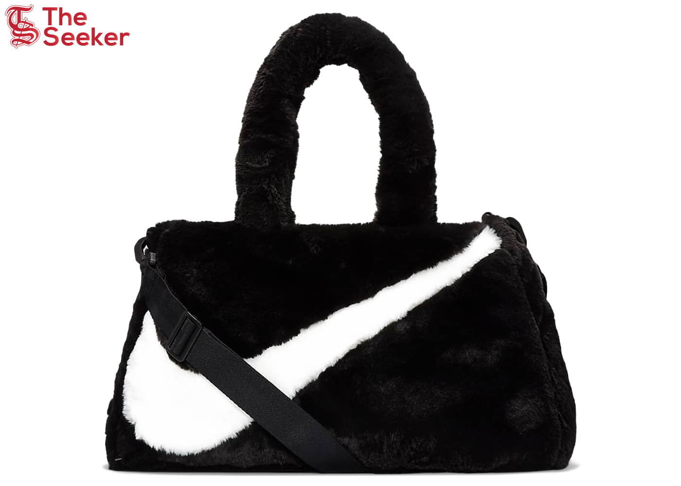 Nike Faux Fur Tote Bag Black