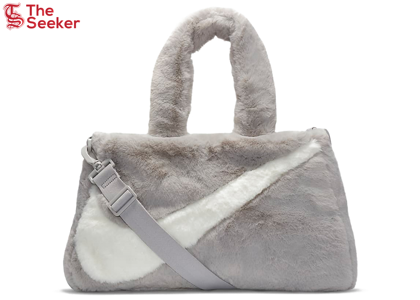 Nike Faux Fur Tote Bag Light Iron Oar