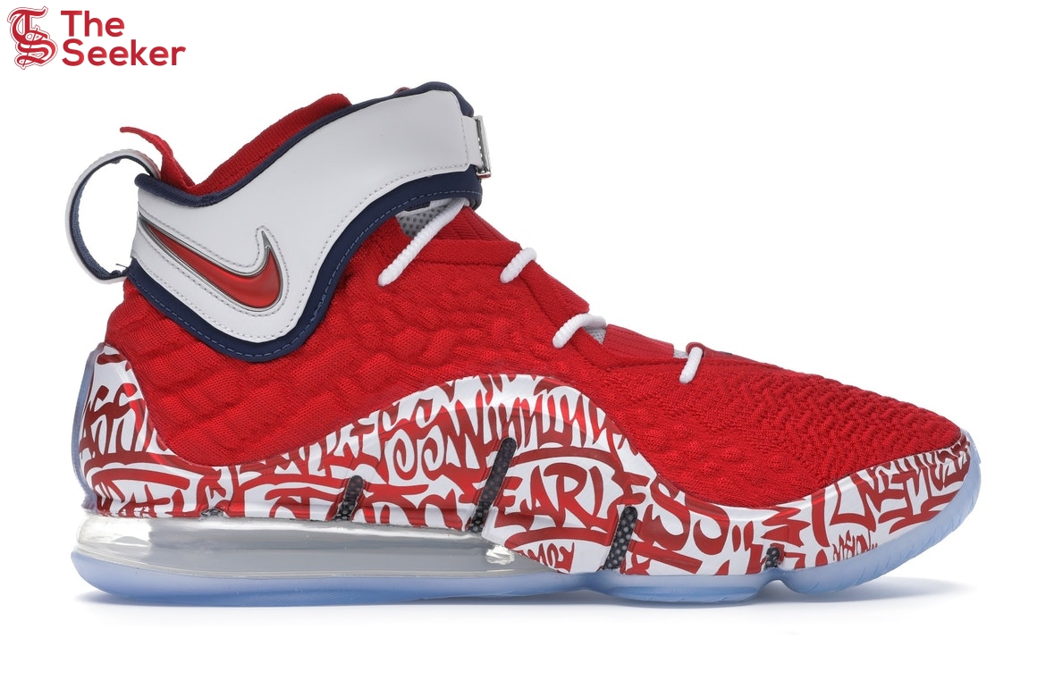 Nike LeBron 17 Graffiti Remix Red