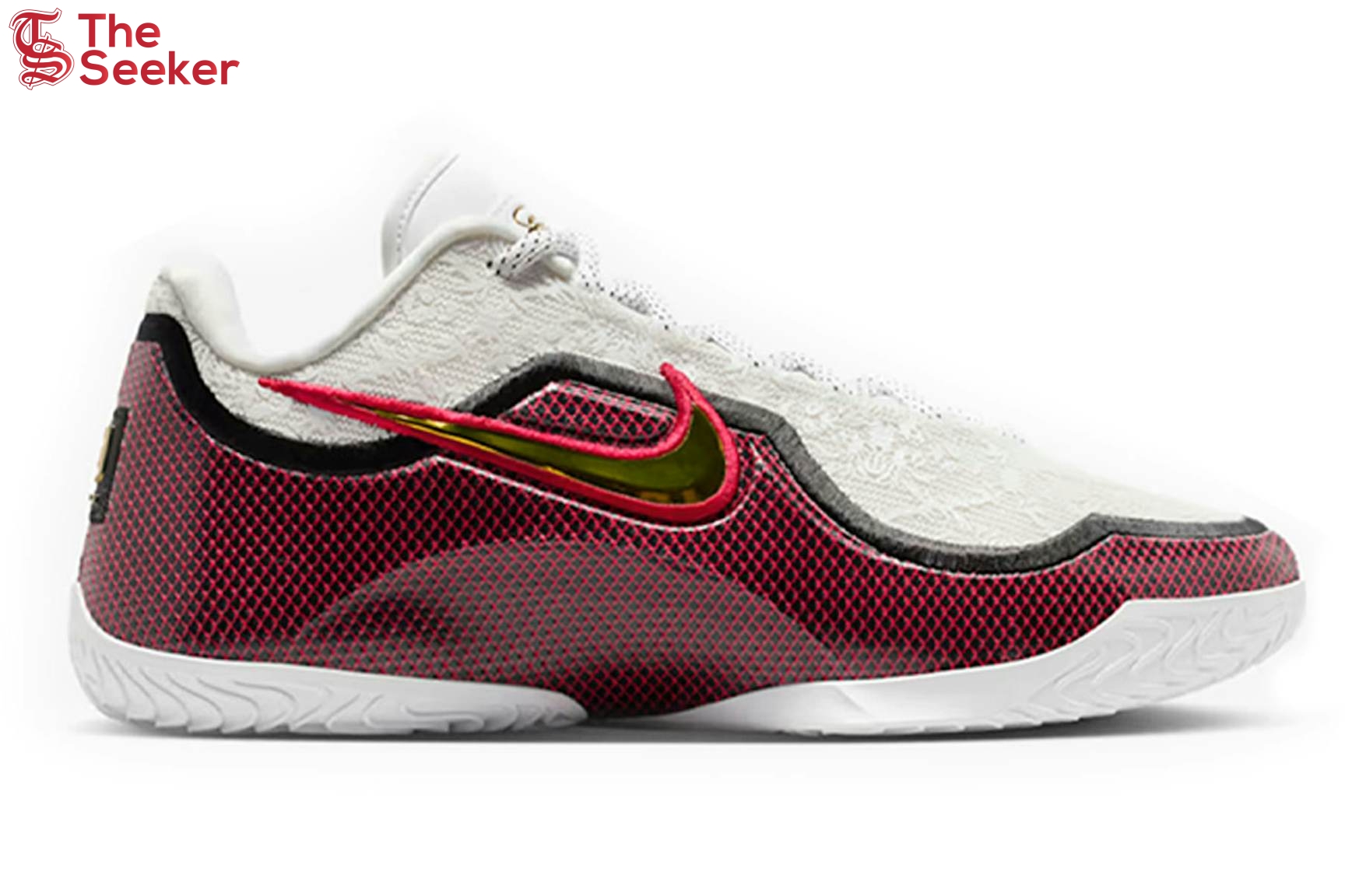 Nike-LeBron-23-Grand-Opening-White-Metallic-Gold-University-Red-Black-(Solid-Color-Outsole)-IB9563-100