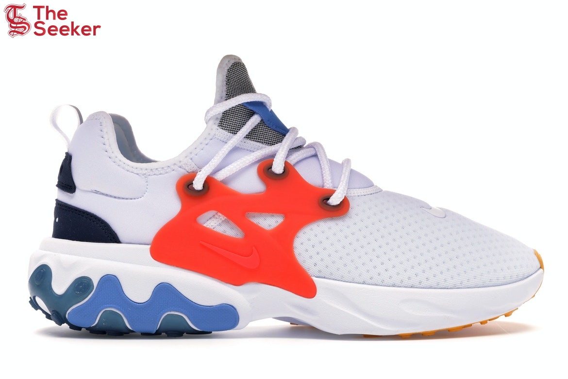 Nike React Presto White Habanero Red Obsidian