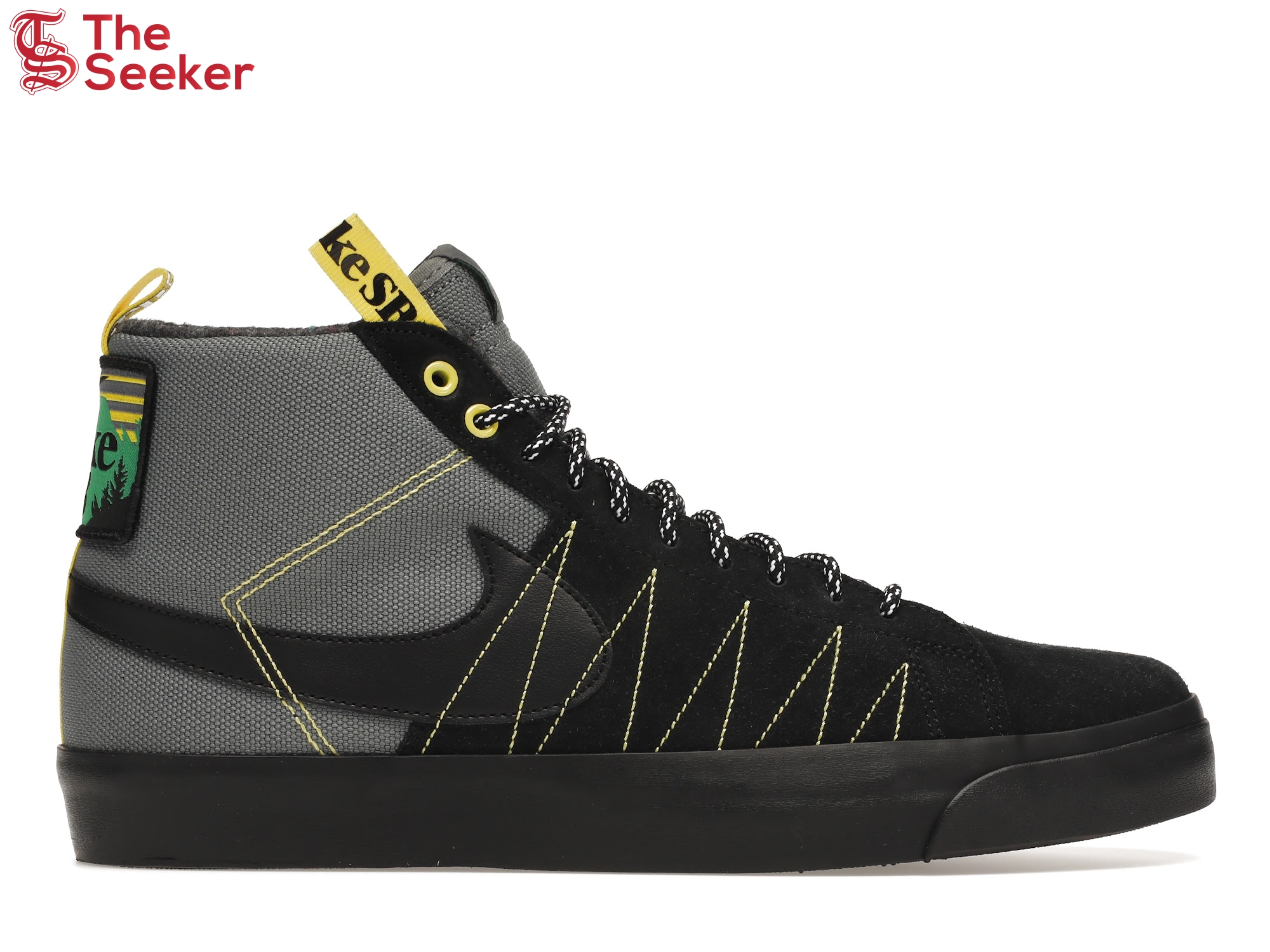 Nike SB Zoom Blazer Mid PRM Acclimate Cool Grey Yellow Strike