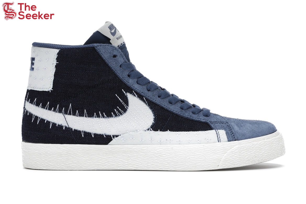 Nike SB Zoom Blazer Mid Sashiko Mystic Navy