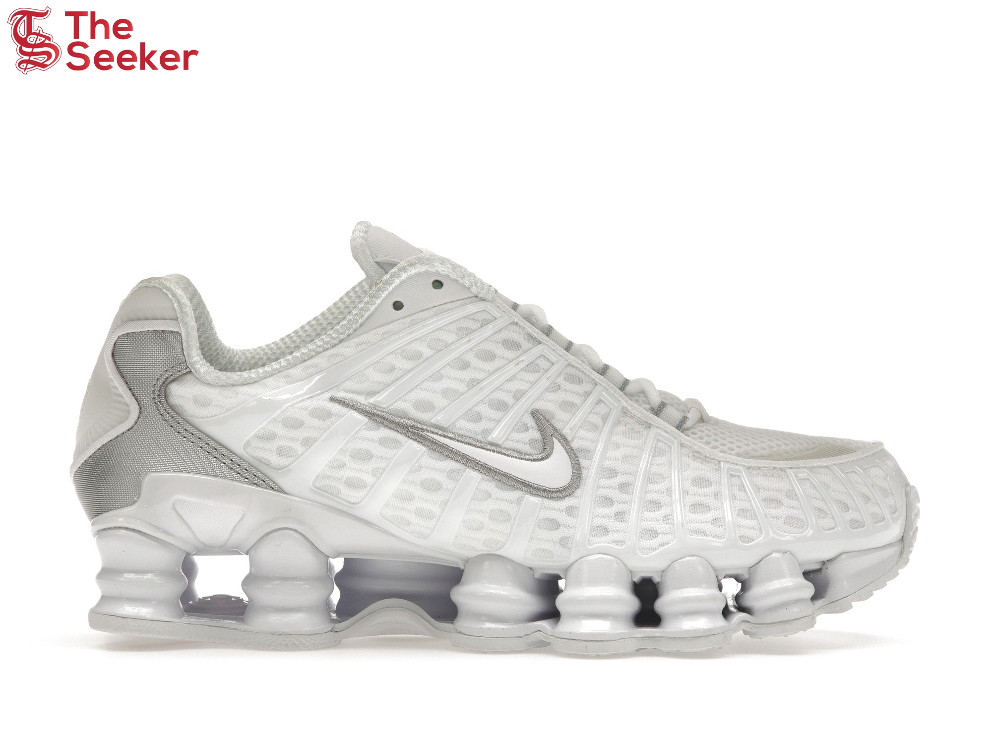 Nike Shox TL White Metallic Silver Max Orange (Women's)