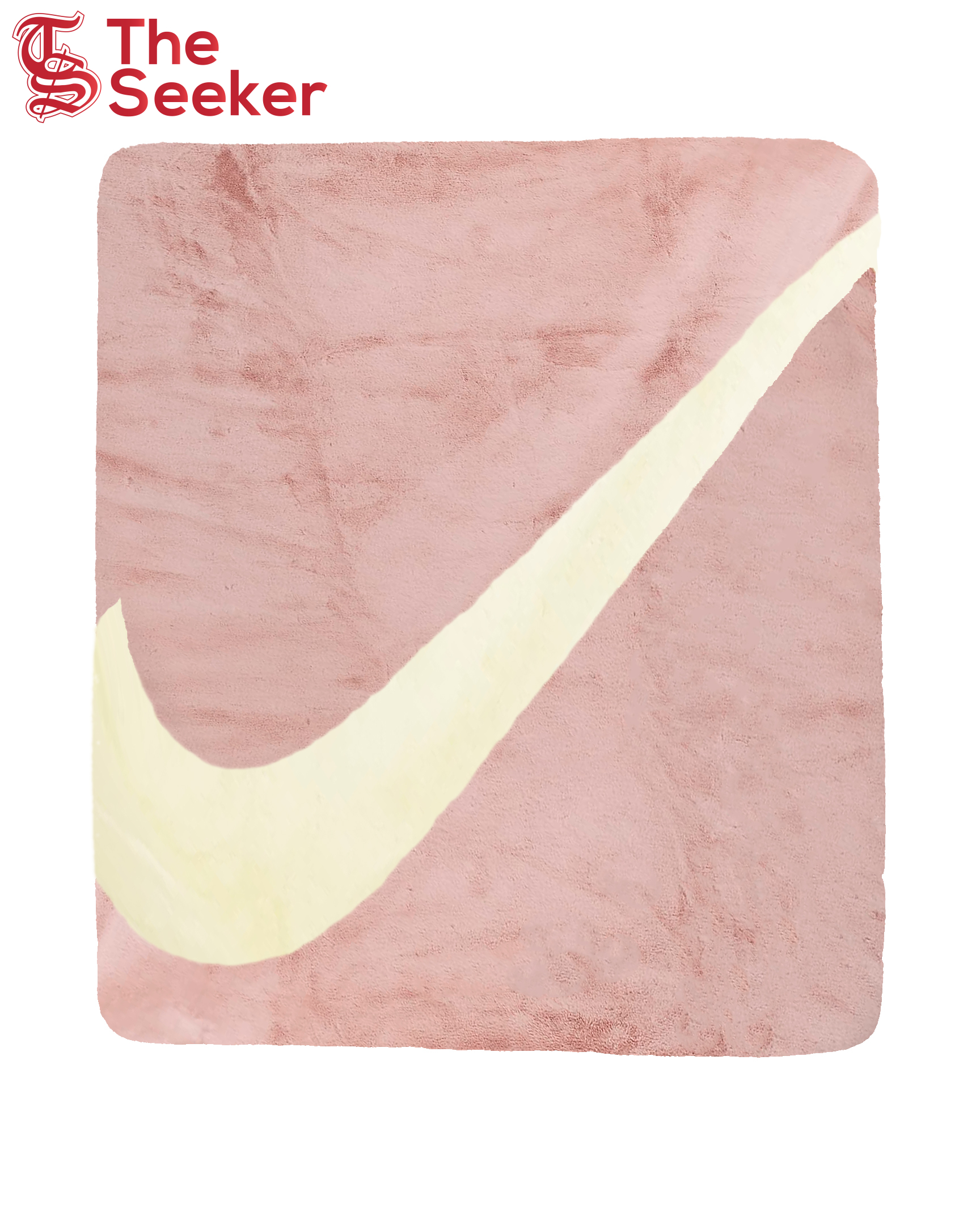 Nike Swoosh Faux Fur Blanket Pink Oxford/Cashmere/Cashmere