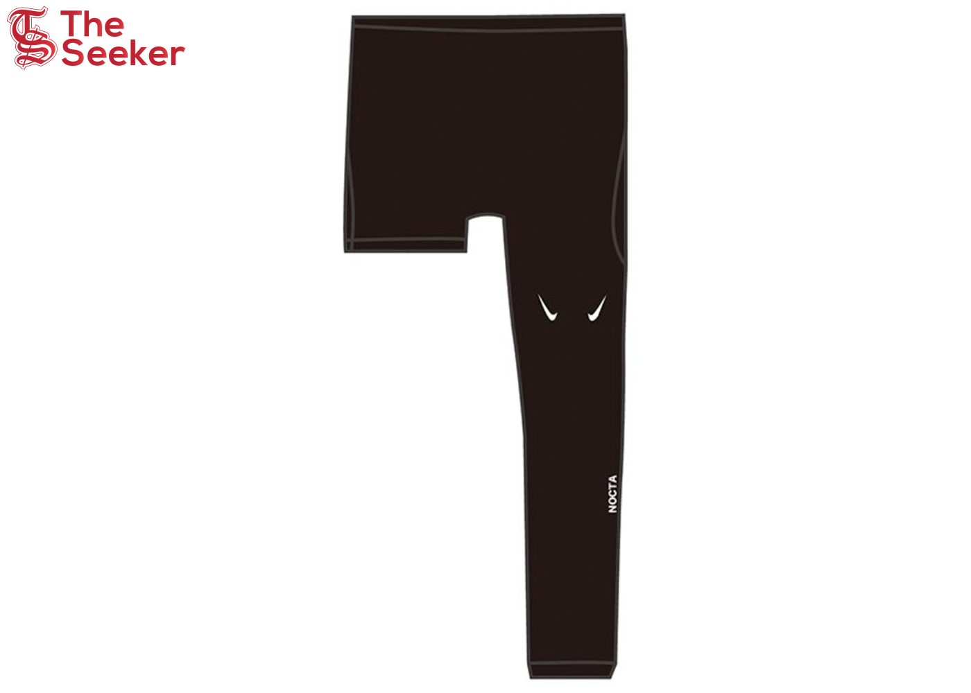 Nike x NOCTA Basketball Single Leg Tights Left Black