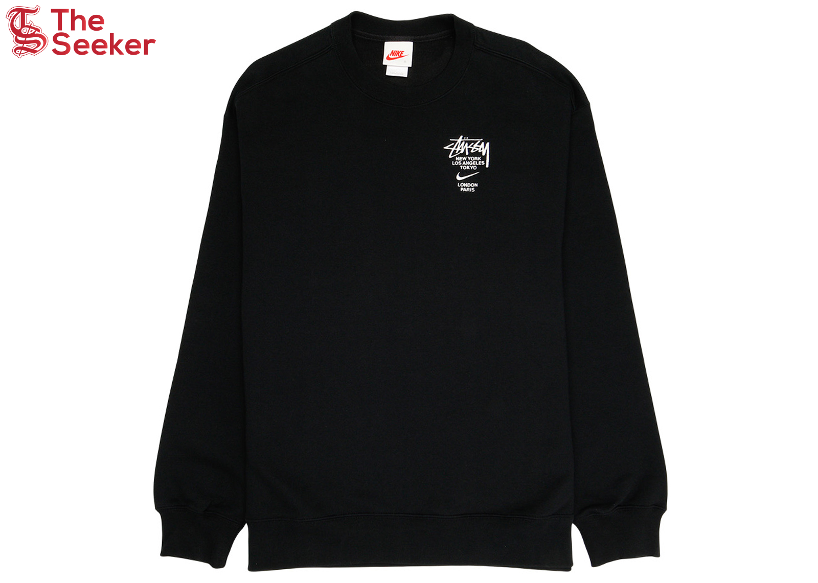 Nike x Stussy International Crewneck Sweatshirt Black