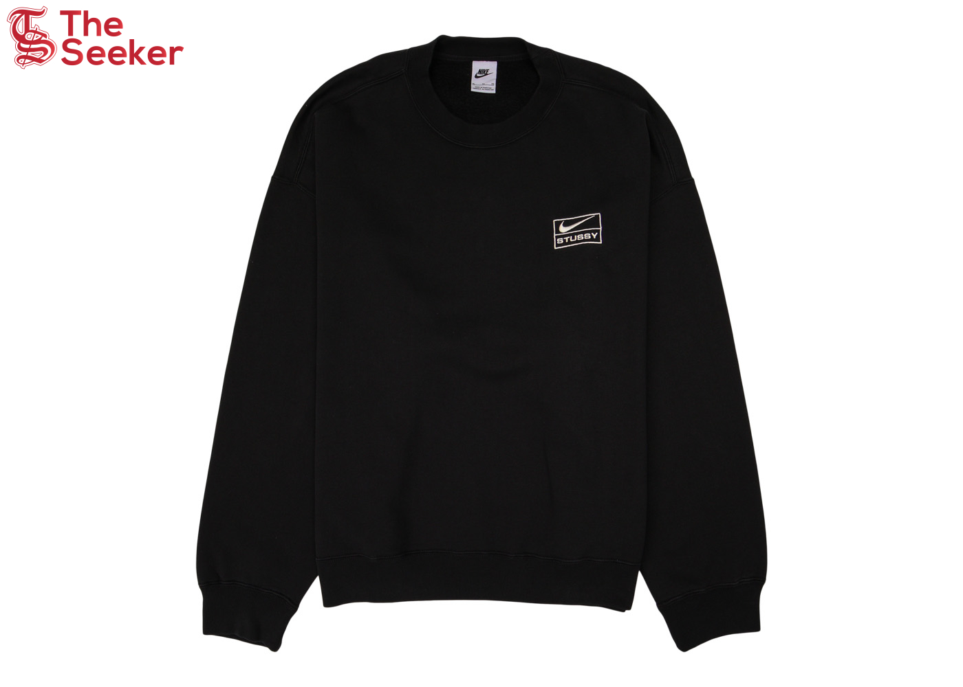 Nike x Stussy Wash Crew Fleece Black (SS23)