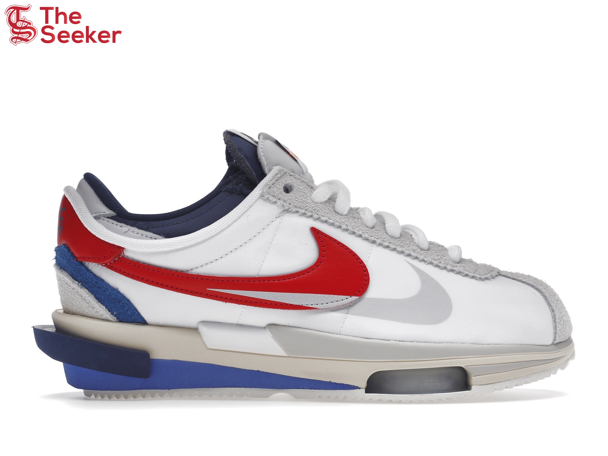 Nike Zoom Cortez SP sacai White University Red Blue