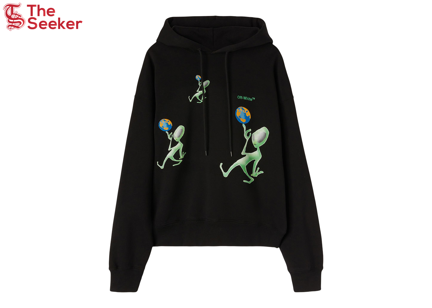 OFF-WHITE Alien Arrow Skate Hoodie Black/Green