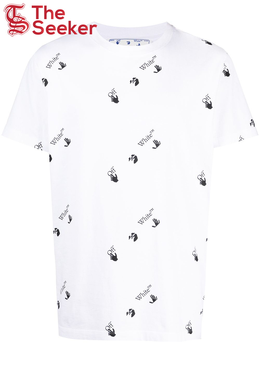 OFF-WHITE All Over Logo Print T-Shirt White Black