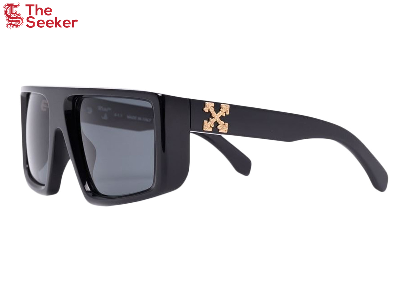 OFF-WHITE Alps Oversize Sunglasses Black/Black Tint