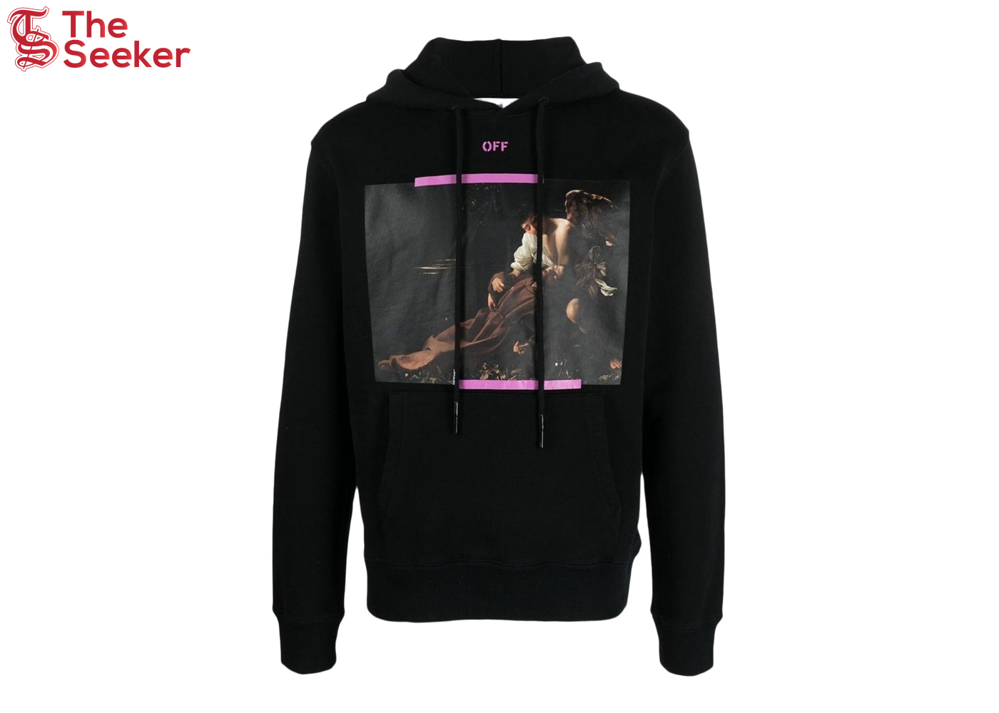 OFF-WHITE Arrow Caravaggio St. Fran Slim Hoodie Black/Purple/Multi