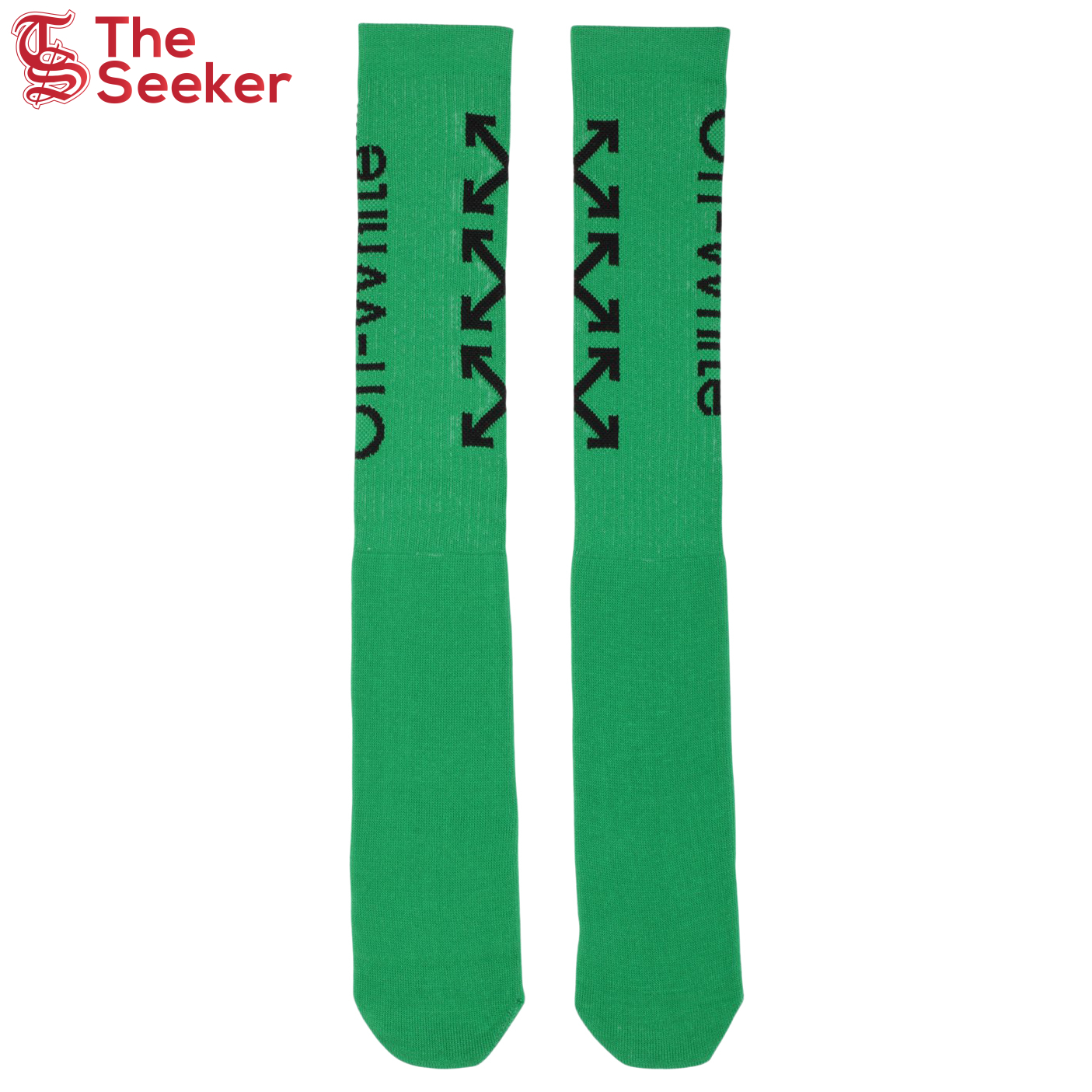 OFF-WHITE Arrow Socks Green/Black