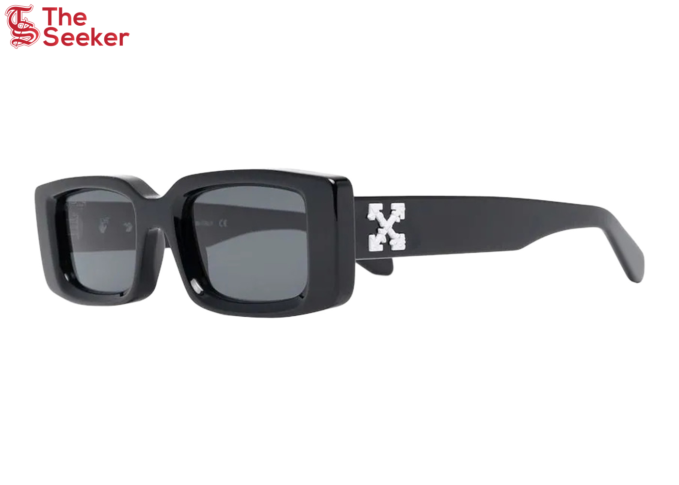 OFF-WHITE Arthur Square Frame Sunglasses Black/White SS22 (OERI016C99PLA0011007)