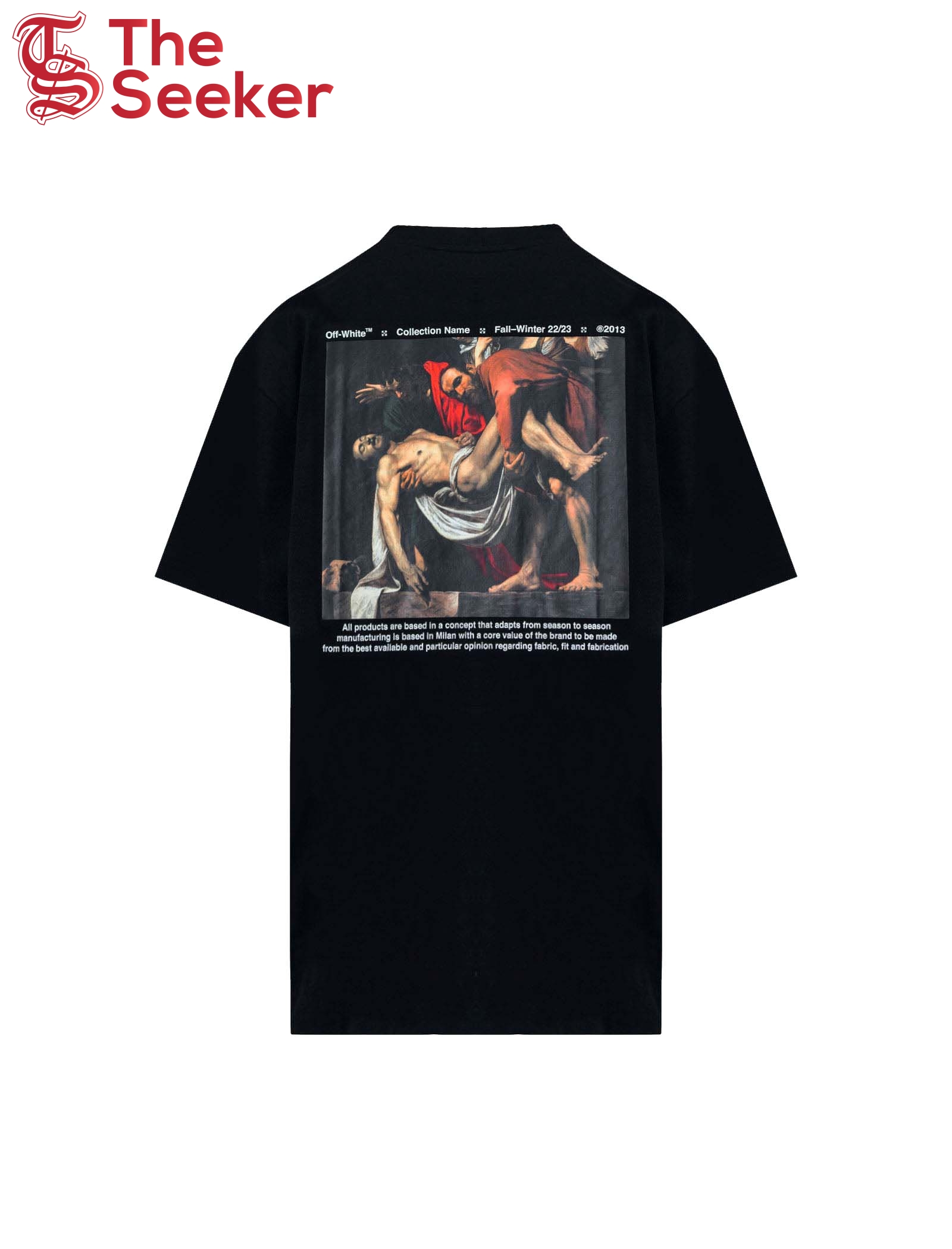 OFF-WHITE Carav Deposition Over S/S Tee Black/White