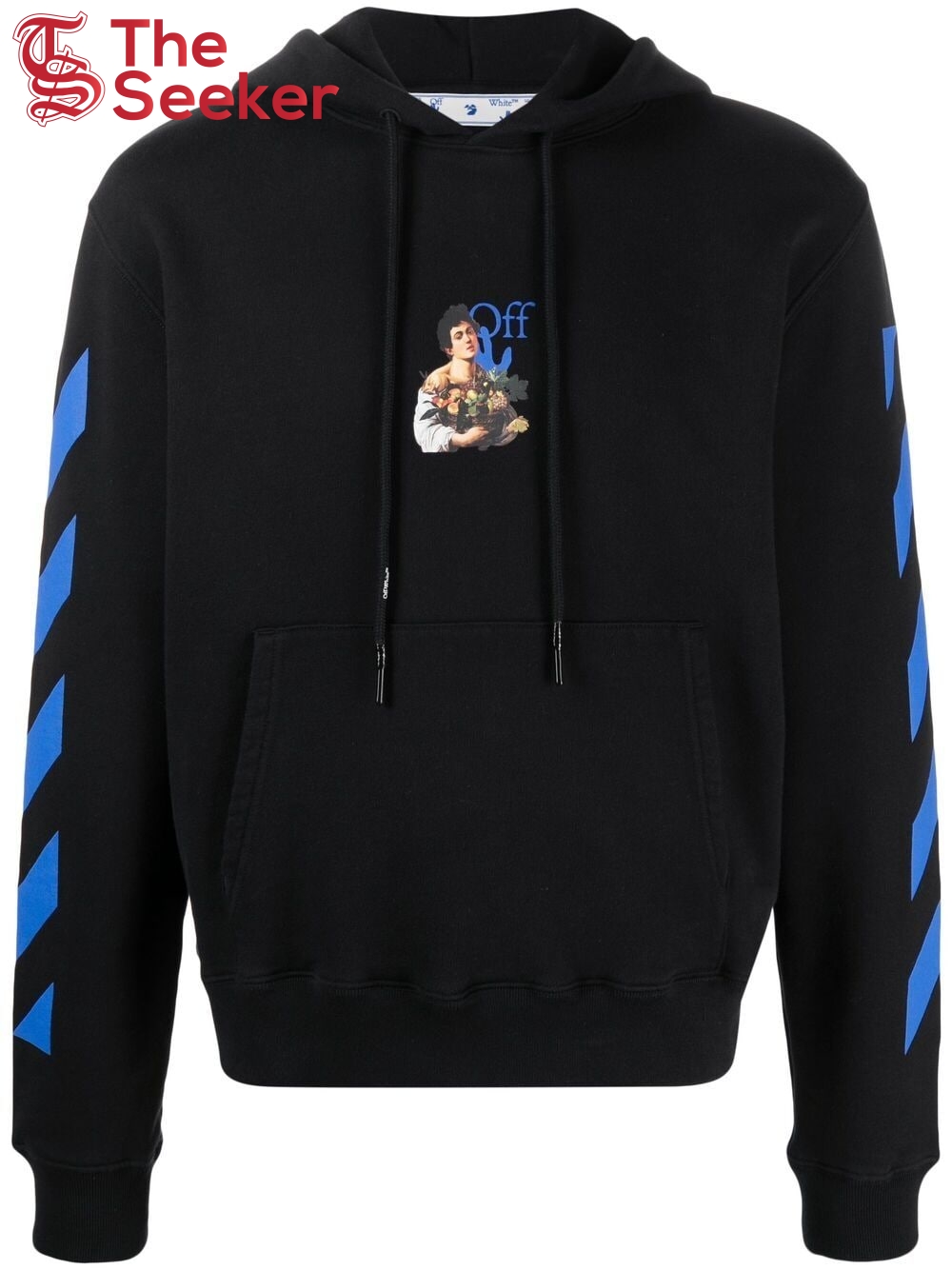 OFF-WHITE Caravaggio Boy Hoodie Black/Blue