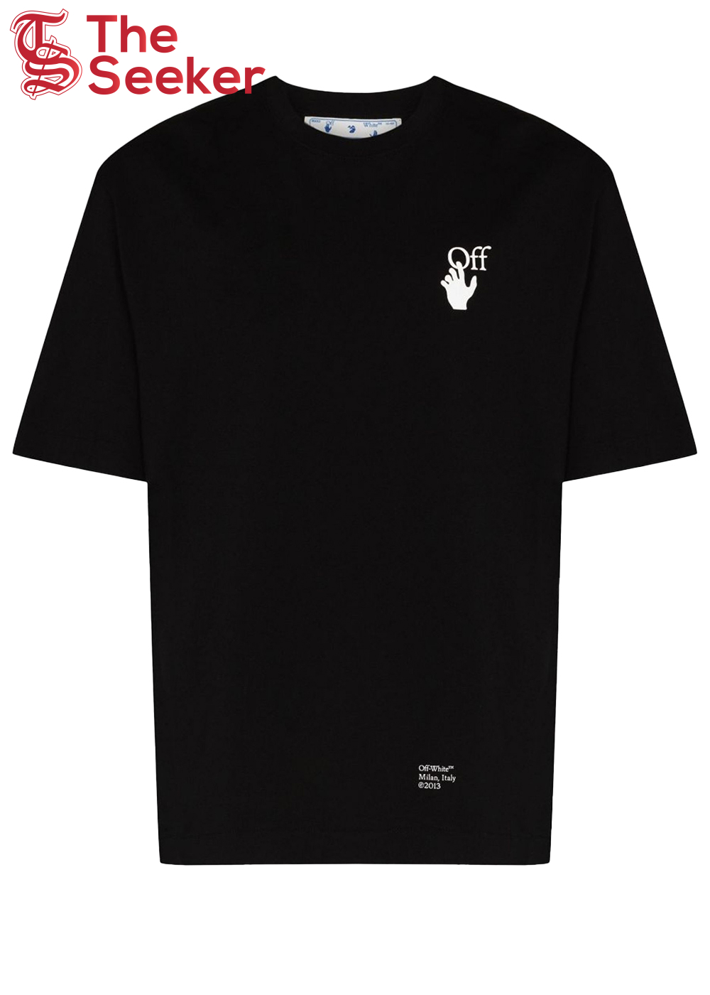 OFF-WHITE Caravaggio Saint Jerome Writing Arrows Oversized T-Shirt Black