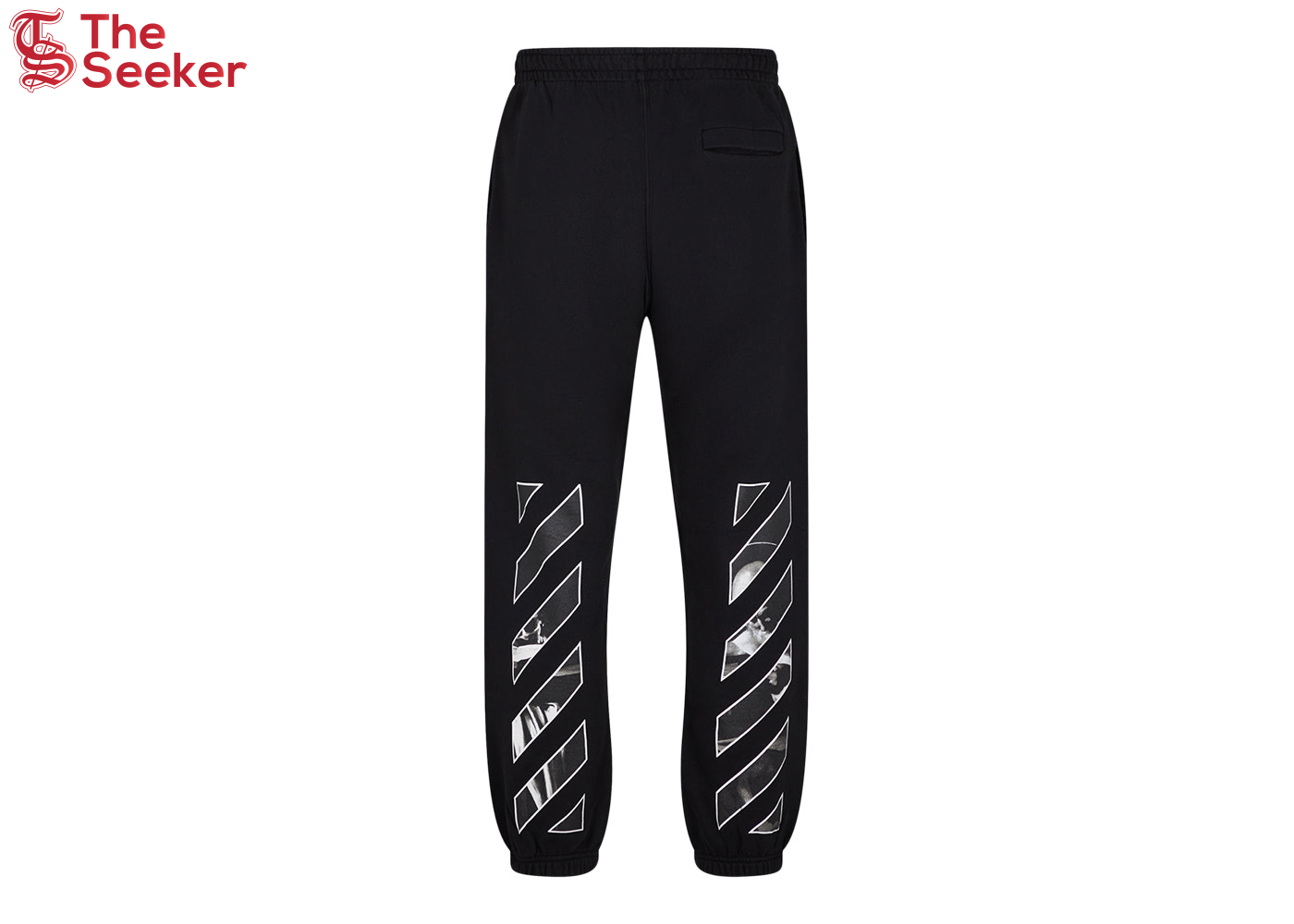 OFF-WHITE Caravaggio Saint Jerome Writing Diag Slim Fit Sweatpants Black/White