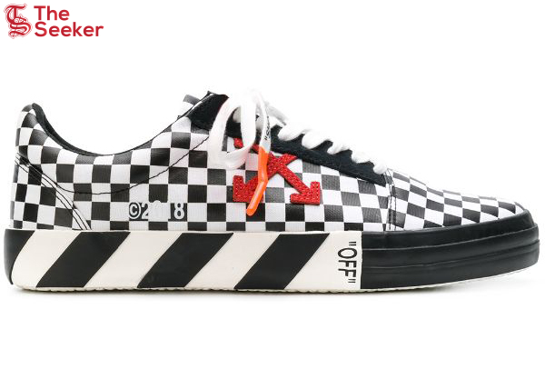 Off-White Checked Low Top Red Arrow SS18