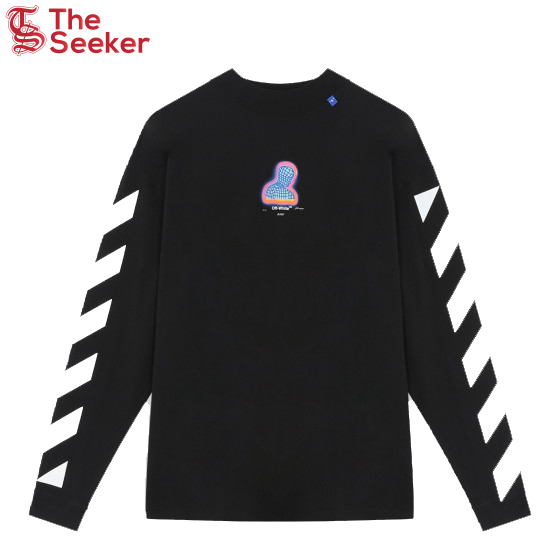 OFF-WHITE Diag Thermo Long Sleeve T-Shirt Black/Multicolor