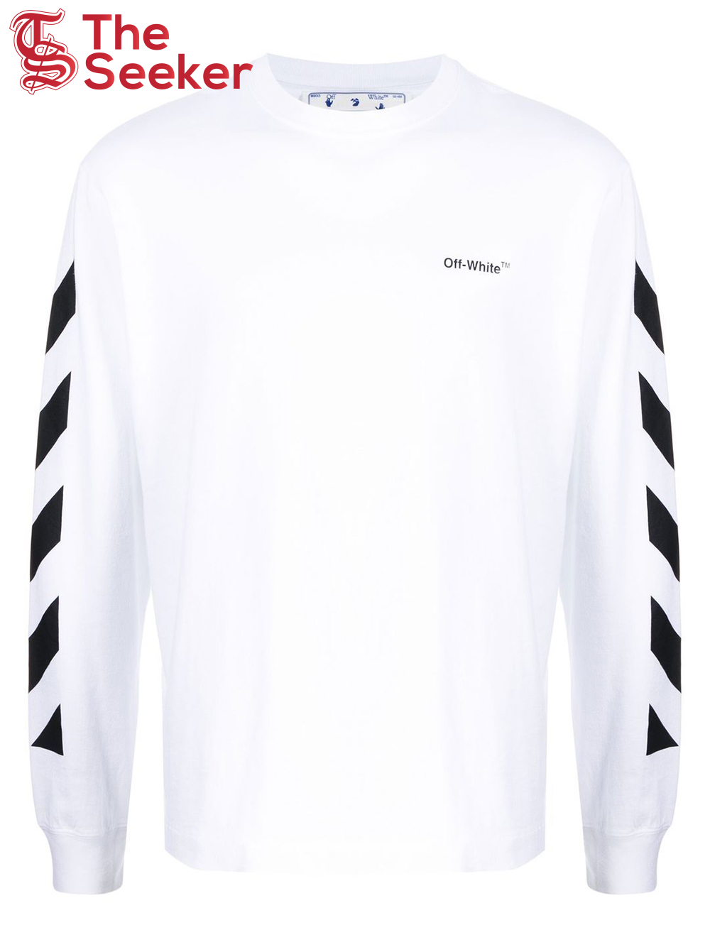 OFF-WHITE Diagonal Helvetica Long Sleeve T-Shirt White/Black