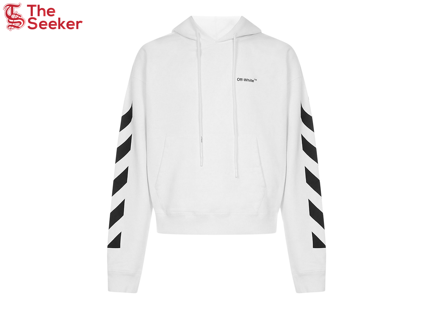 OFF-WHITE Diagonal Helvetica Oversized Hoodie White/Black