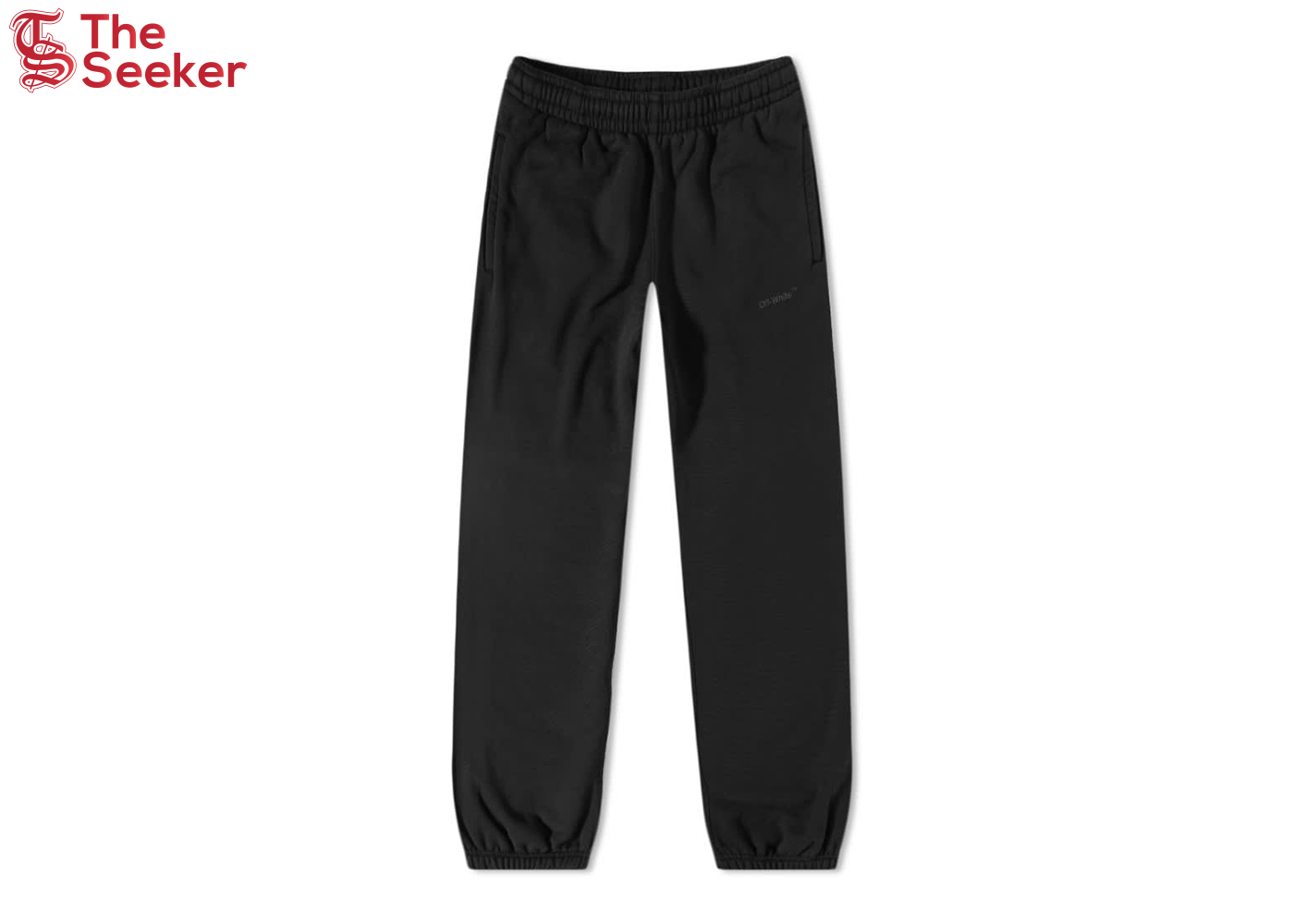 OFF-WHITE Diagonal Tab Slim Sweatpants Black/Black