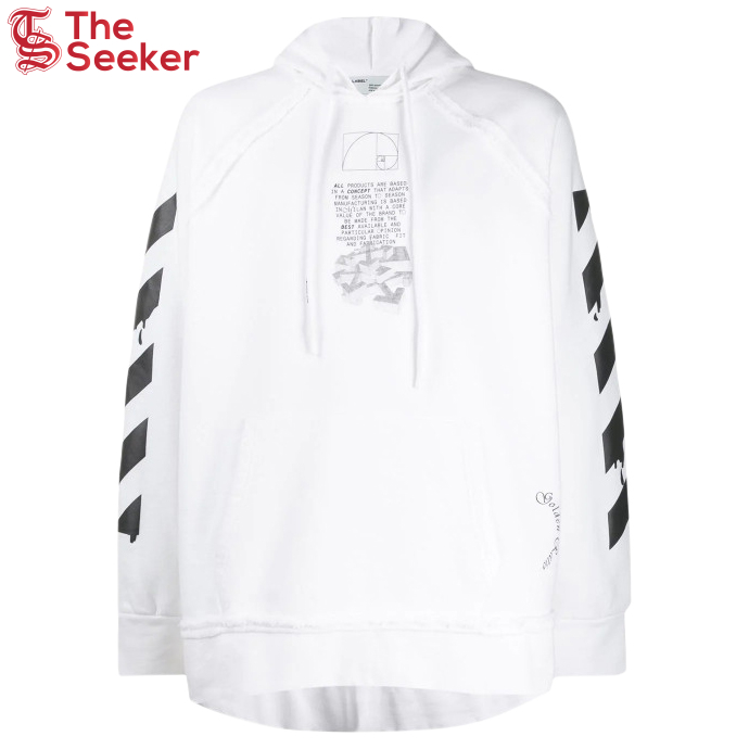 OFF-WHITE Dripping Arrows Incompiuto Hoodie White/Multicolor