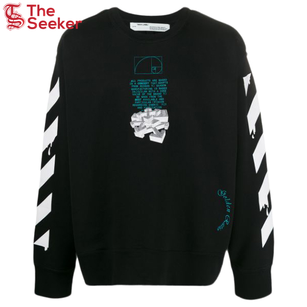 OFF-WHITE Dripping Arrows Incompiuto Sweatshirt Black