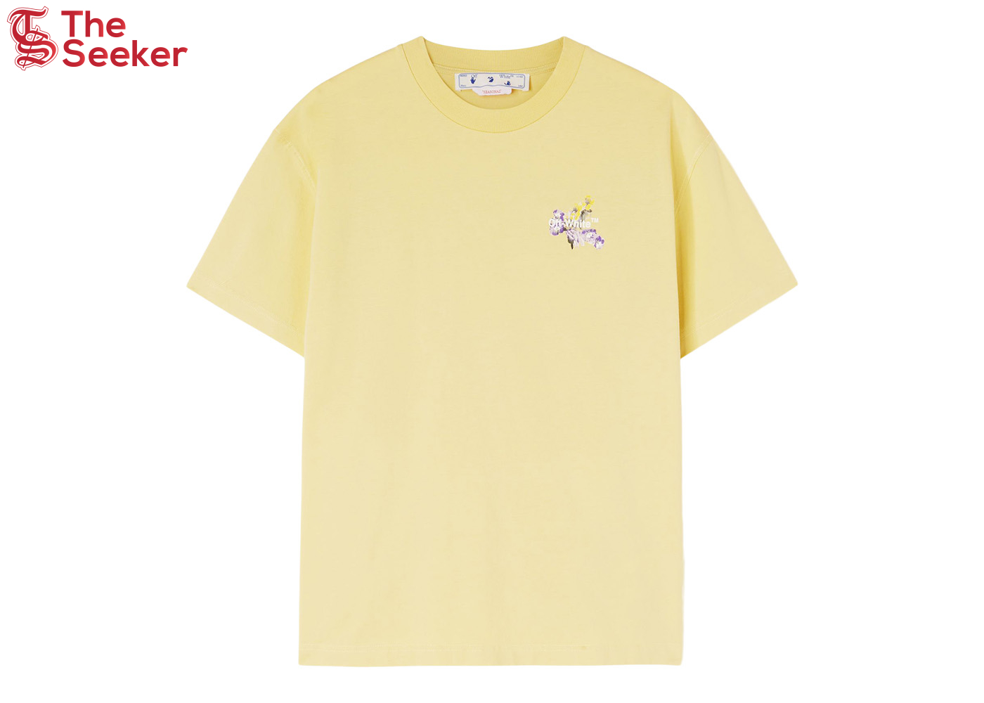 OFF-WHITE Flower Arrow Casual Tee Yellow