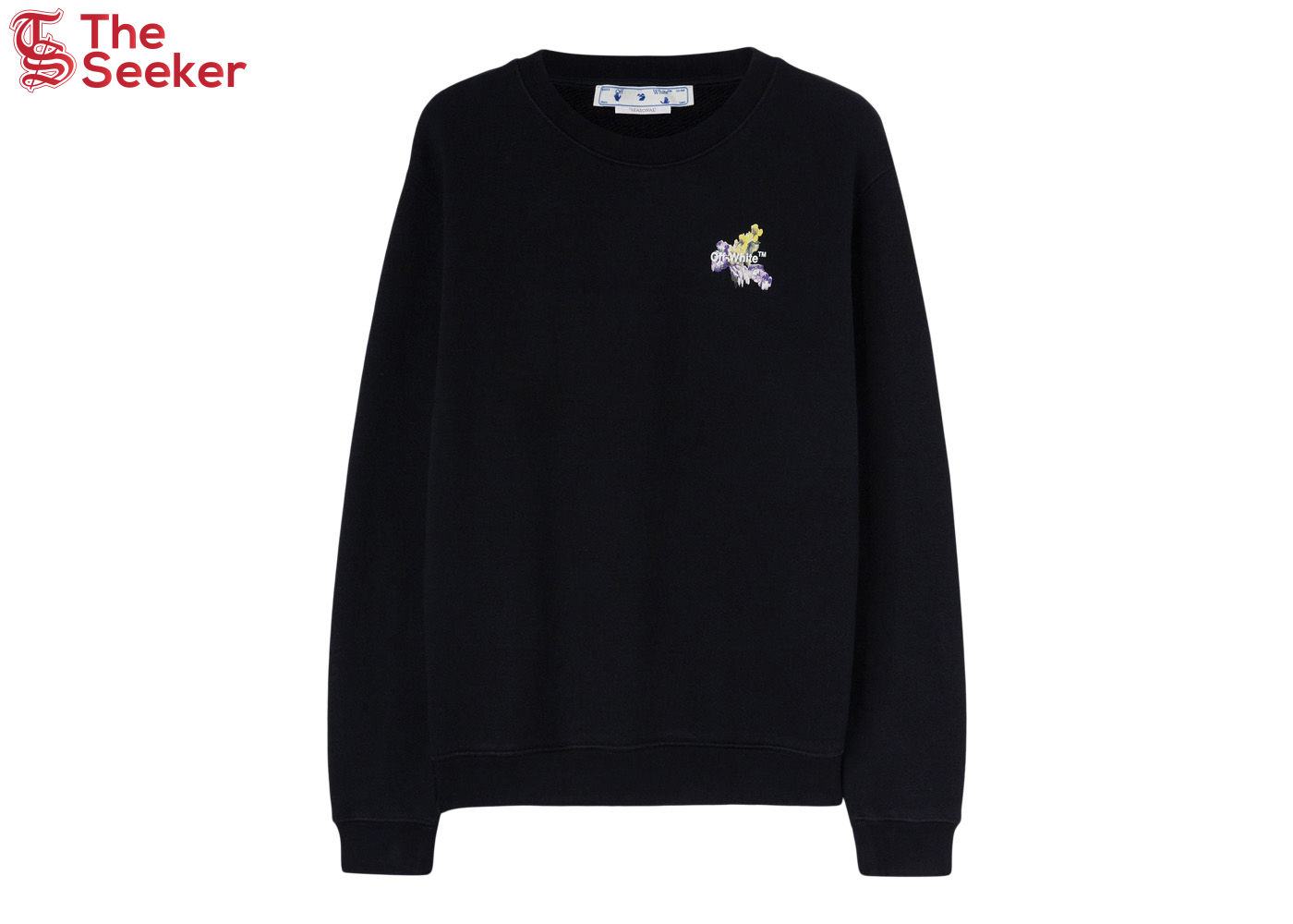 OFF-WHITE Flower Arrow Reg Crewneck Black