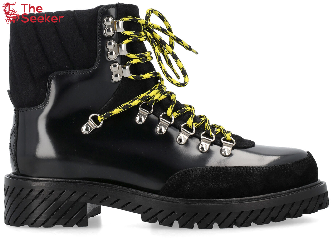 OFF-White Gstaad Lace Up Boot Black